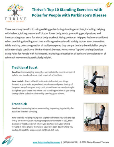 Poles For Parkinson S Thrive Physical Therapy